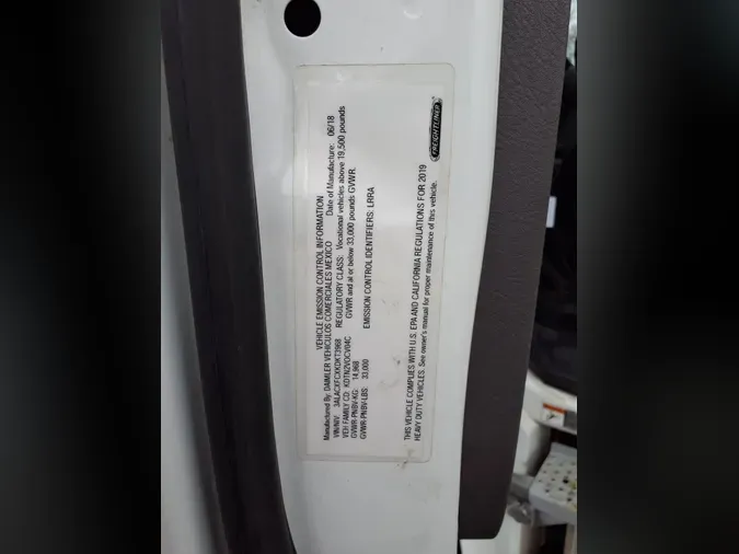 2019 FREIGHTLINER/MERCEDES M2 106