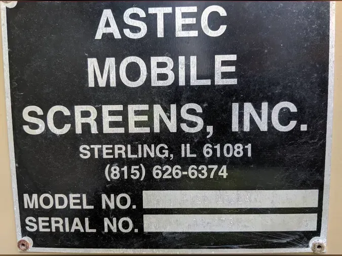 2019 ASTEC MOBILE SCREENS PTSC 2520A