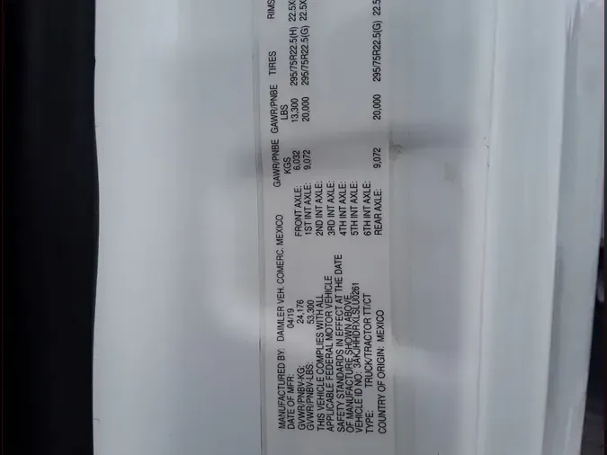 2020 FREIGHTLINER NEW CASCADIA PX12664