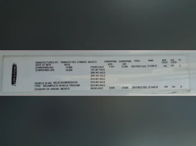 2019 FREIGHTLINER/MERCEDES M2 106b8ff35d55066fb03d2df067e09bc250b