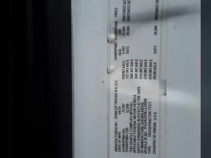 2020 FREIGHTLINER NEW CASCADIA PX12664