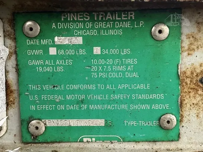 1992 PINES TRAILER DOLLY