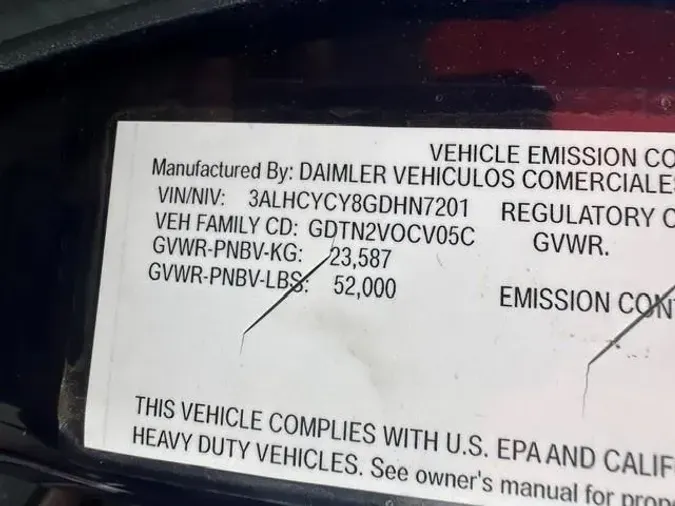 2016 Freightliner Business Class M2 106