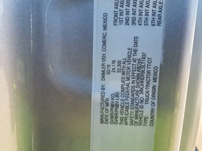 2020 FREIGHTLINER/MERCEDES NEW CASCADIA PX12664bcf0f3580cd644ad6a1c7f63dea211d3
