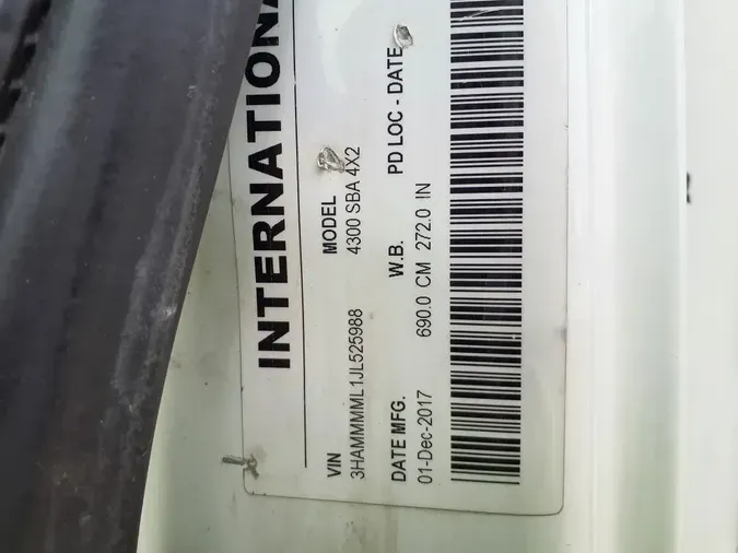 2018 NAVISTAR INTERNATIONAL 4300