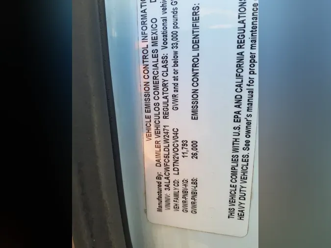 2020 FREIGHTLINER/MERCEDES M2 106be5b0079f2f025aa8cb8ca06088d8e1a