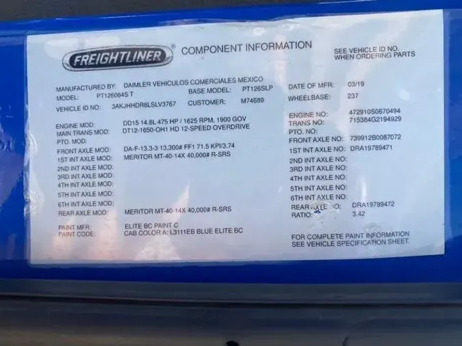 2020 Freightliner Cascadia