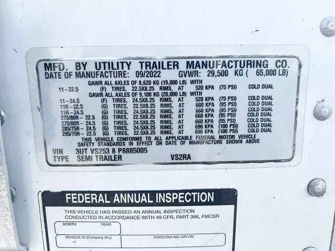 2023 UTILITY VS2RA