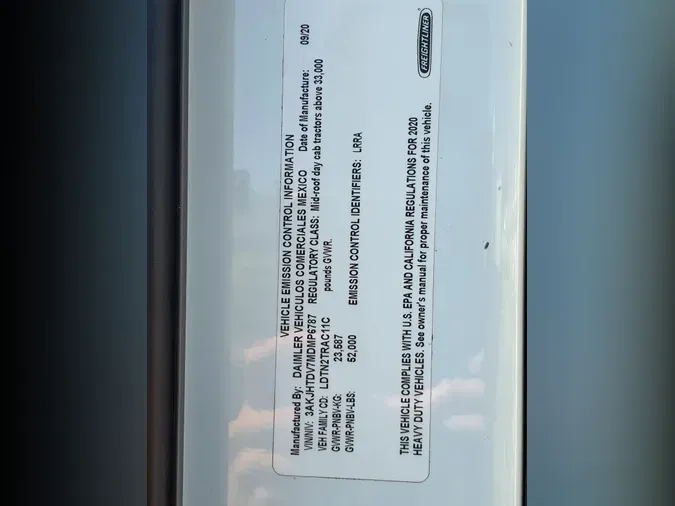 2021 FREIGHTLINER/MERCEDES CASCADIA PX11664STc2192b513d6fc72f2bc91076fb6f8698