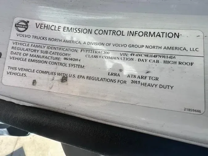 2015 Volvo VNL300c22aeff2213e3a55051f413f70767a0f