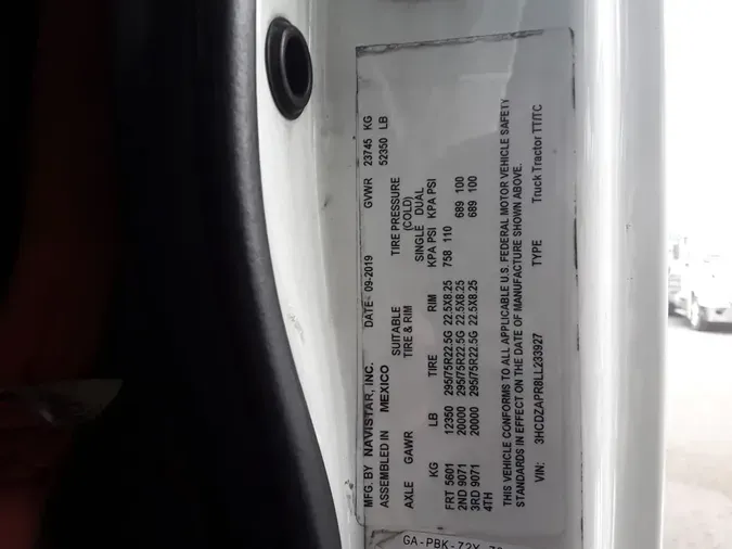 2020 NAVISTAR INTERNATIONAL LT625 DAYCAB T/Ac251adbc9dbe076630331128222f3206