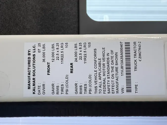 2025 KALMAR OTTAWA T2 4X2 DOT/EPA
