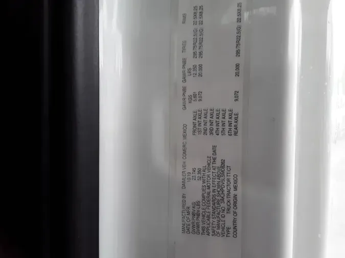 2020 FREIGHTLINER/MERCEDES NEW CASCADIA 116c335b78360d94fdb4fa4984fb0f566ad