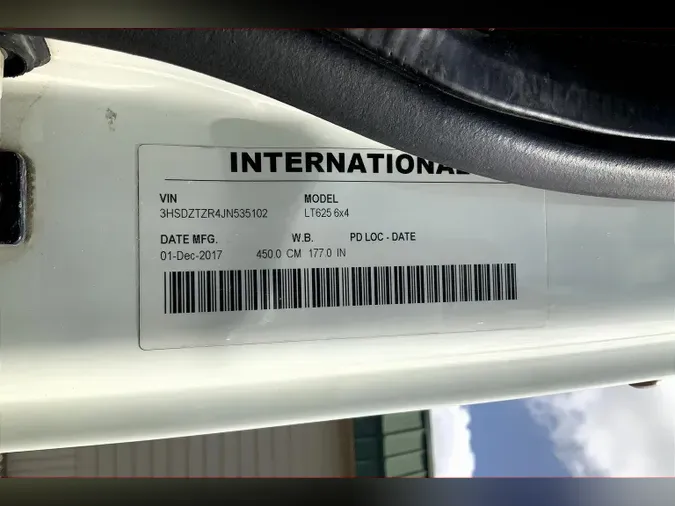 2018 INT LT625 6x4