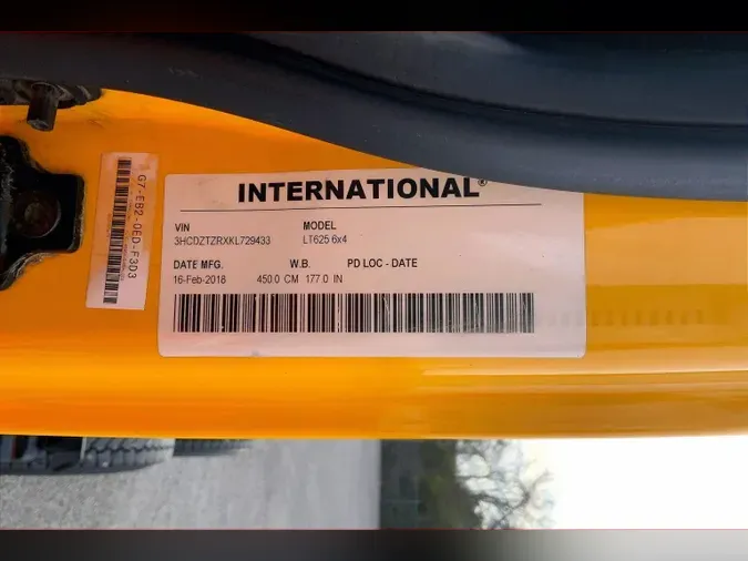 2019 INT LT625 6x4