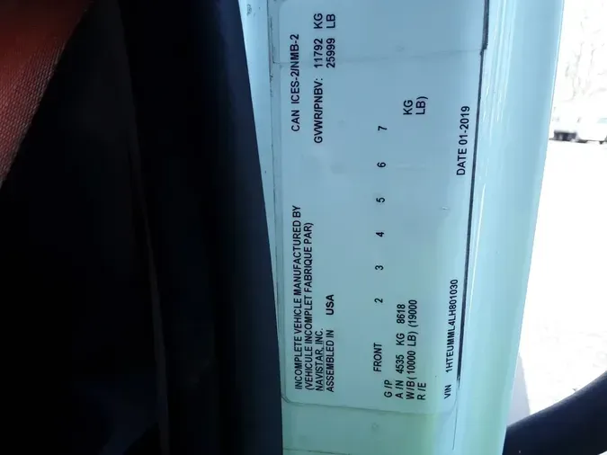 2020 NAVISTAR INTERNATIONAL MV607 (4X2)