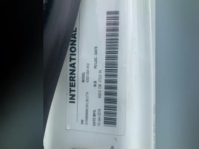 2019 International 4300