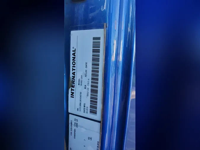 2019 International MV607