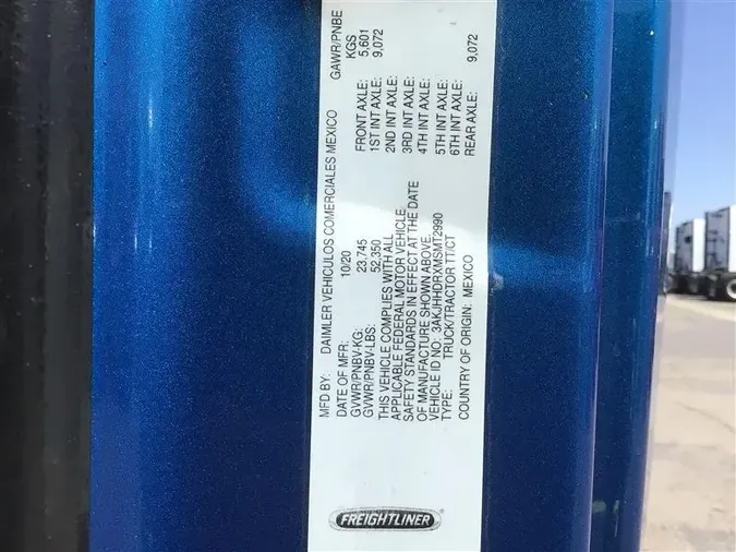 2021 FREIGHTLINER CA126