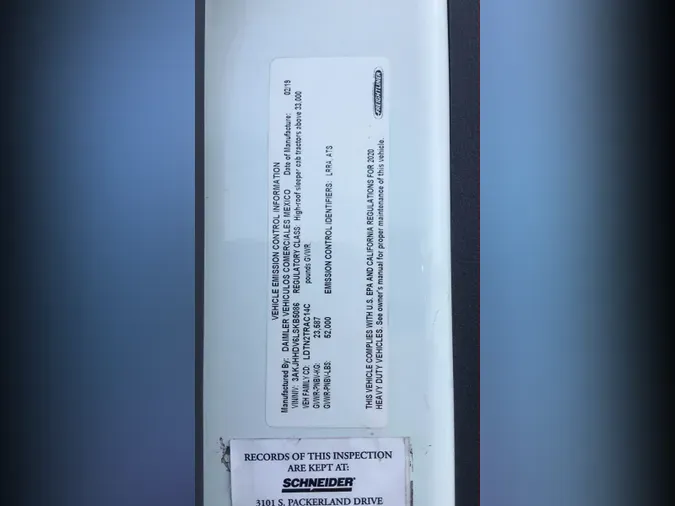 2020 Freightliner Cascadia 126c5b68e60dcfdb5ed961ab45537fa0c83