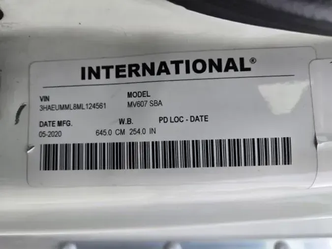 2021 International MV607