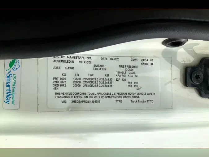 2021 INT LT625 6x4