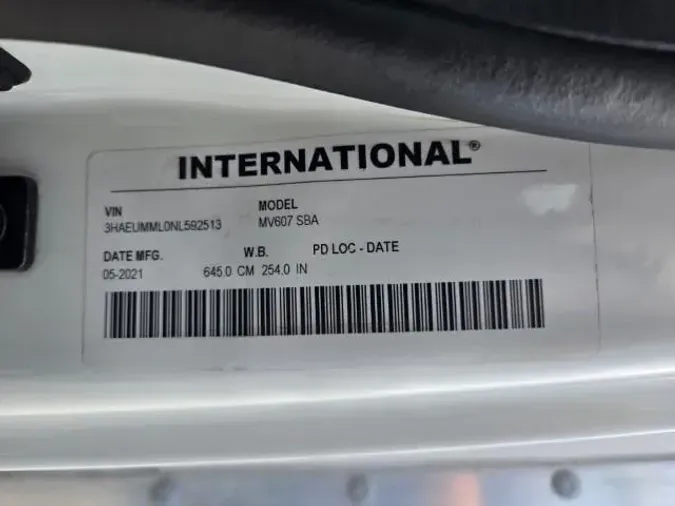 2022 International MV607
