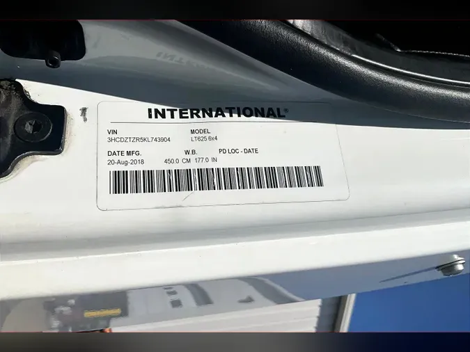 2019 INT LT625 6x4