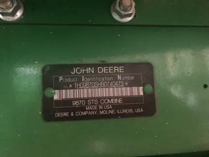 2011 John Deere 9870 STS