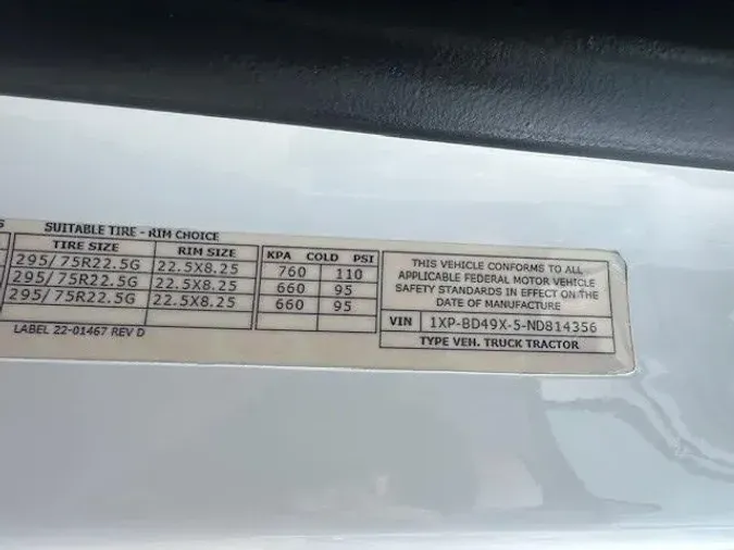2022 Peterbilt 579