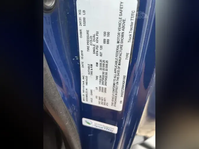 2019 INTERNATIONAL LT