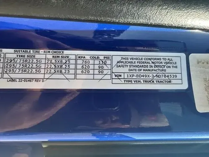 2022 Peterbilt 579