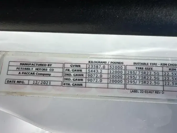 2022 Peterbilt 579ca73180a444b9549a93d9d839afc6442