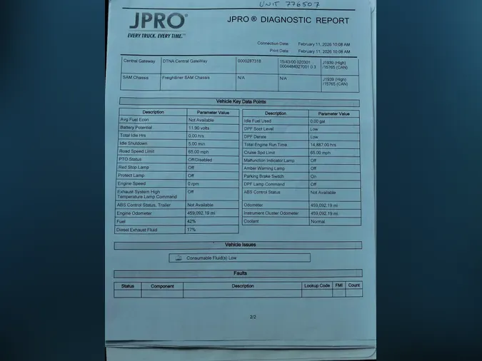 2018 FREIGHTLINER/MERCEDES CASCADIA 125cb11aebaca1f22f1b1b4b836bb3f6107