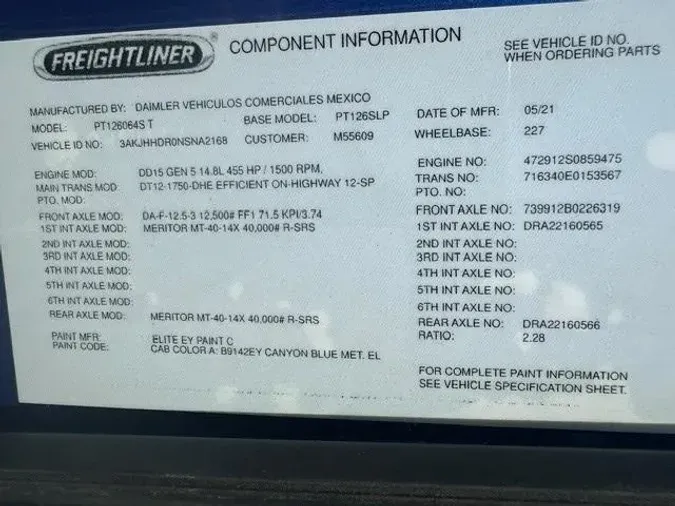 2022 Freightliner Cascadia
