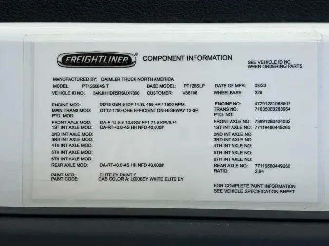 2024 Freightliner Cascadia 126cc31a42c4a97d8537335cc7290262025