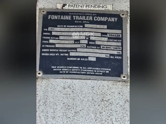 2007 FONTAINE FLATBED