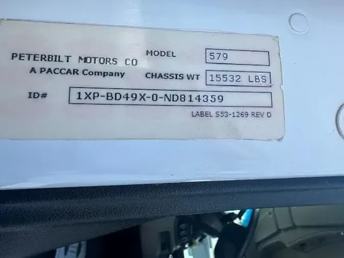 2022 Peterbilt 579cc5fe7a9627b07ed32b9dd63788eaf29