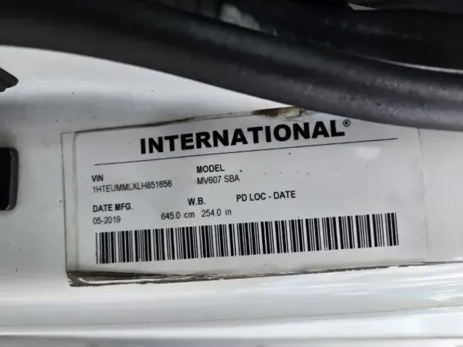 2020 International MV607