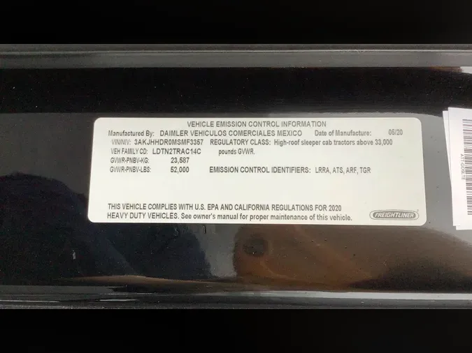 2021 Freightliner Cascadia 126ce16cef5b3171e58a48748428fcef8d2