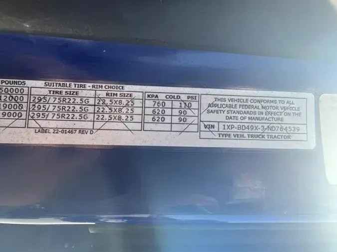 2022 Peterbilt 579