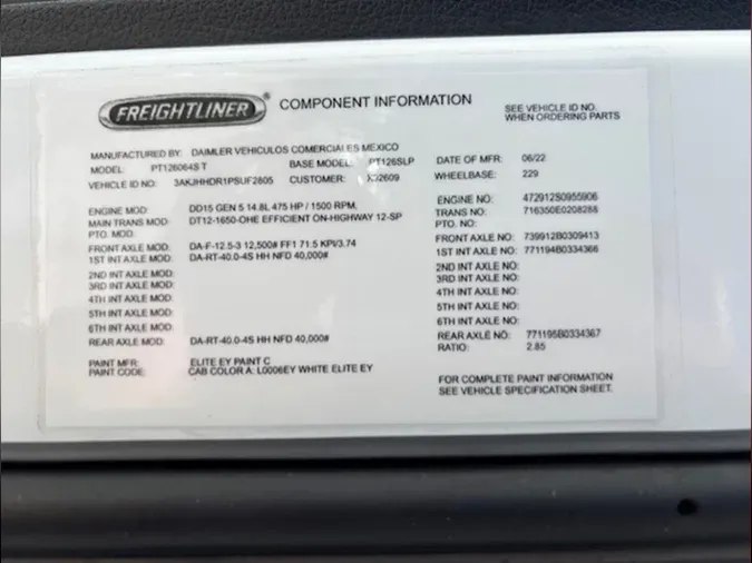 2023 Freightliner Cascadia 126
