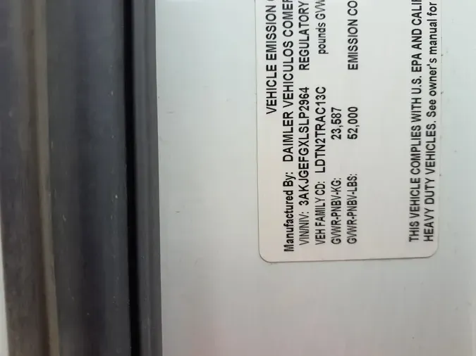 2020 FREIGHTLINER CASCADIA 125