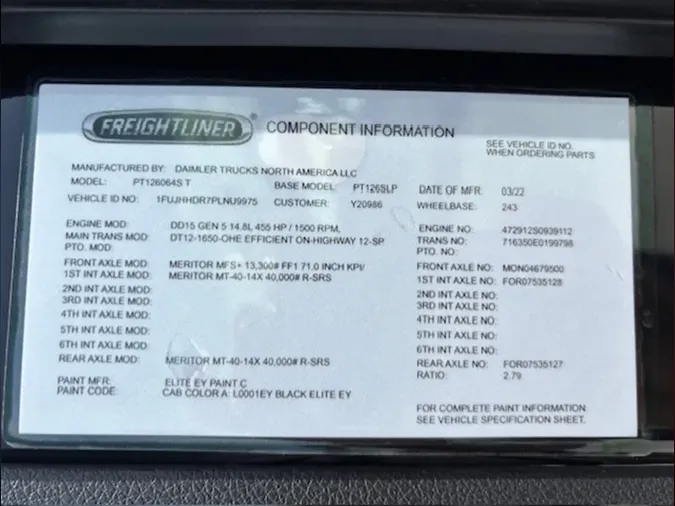 2023 Freightliner Cascadia 126