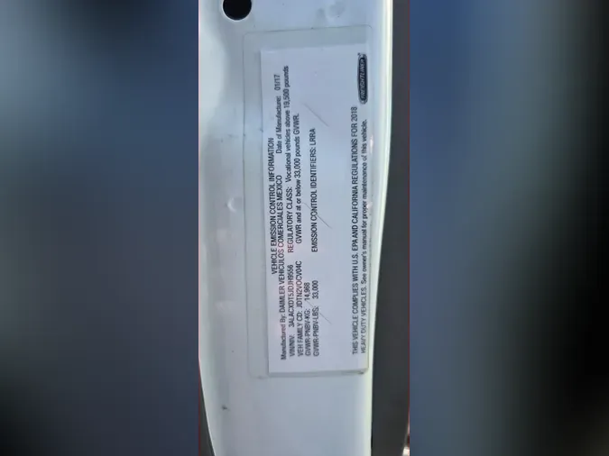 2018 FREIGHTLINER/MERCEDES M2 106