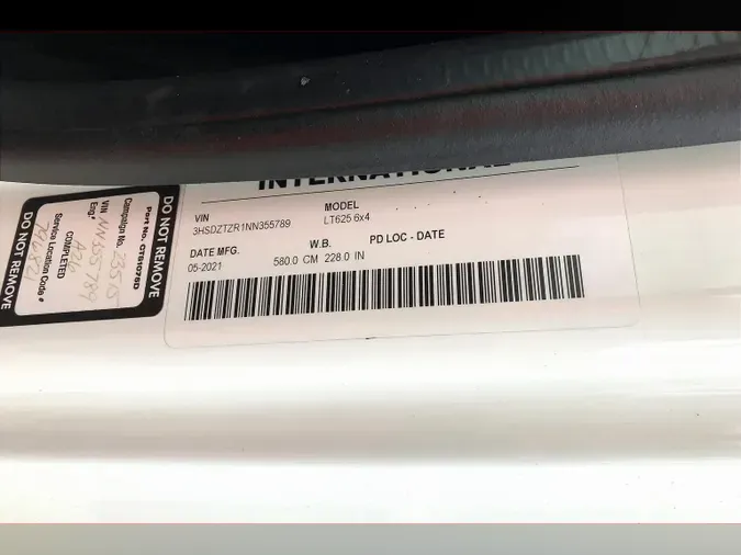2022 INT LT625 6x4