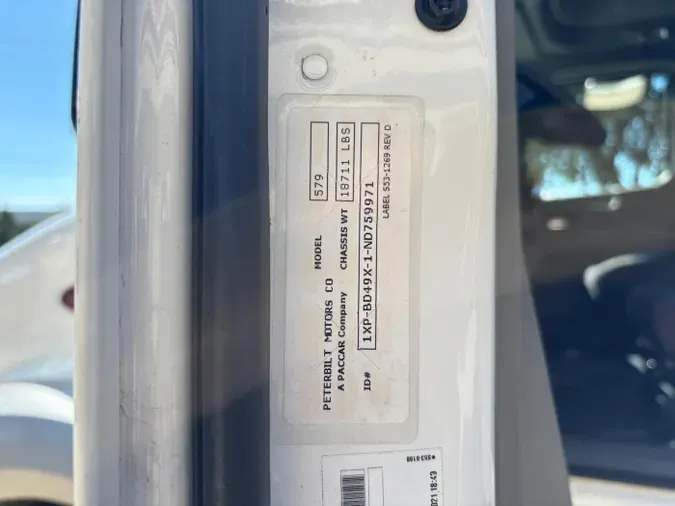 2022 Peterbilt 579d2e66828e14fc2e9dafeb3f1a7cecd83