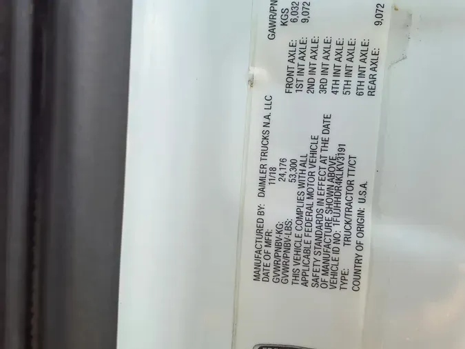 2019 FREIGHTLINER/MERCEDES NEW CASCADIA PX12664d46913c198a2760fad8da7f736a4e693