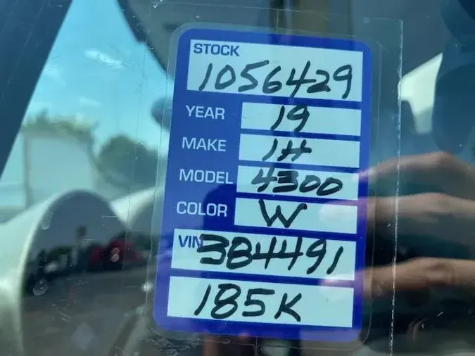 2019 International 4300