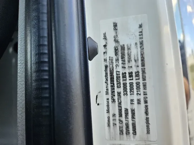 2018 HINO 338